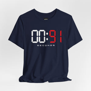 00:91 Seconds – Every Second Counts Boxing T-Shirt