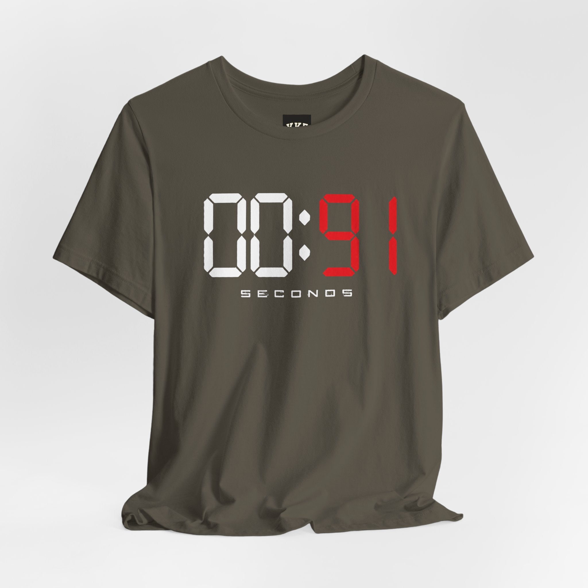 00:91 Seconds – Every Second Counts Boxing T-Shirt