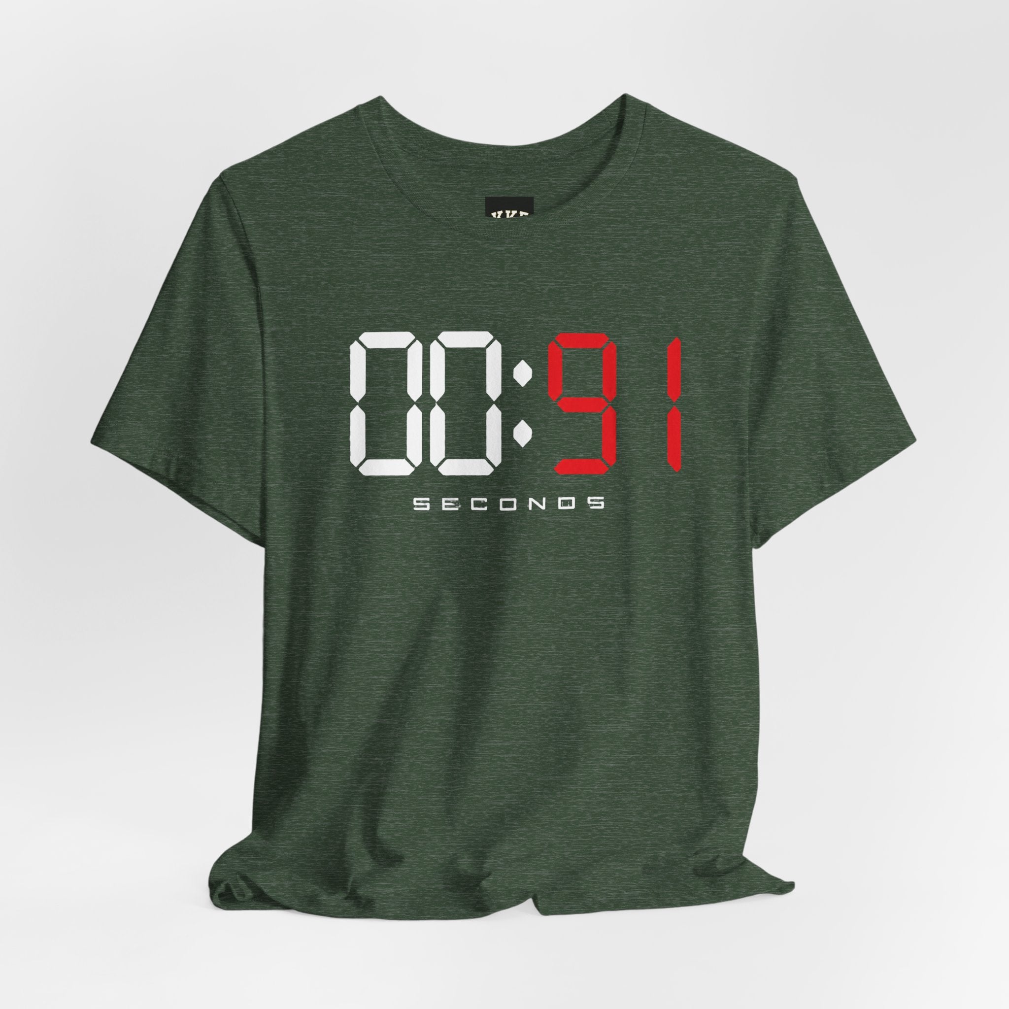 00:91 Seconds – Every Second Counts Boxing T-Shirt