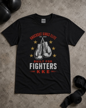 Knockout Kings Elite – Built for Fighters Boxing T-Shirt
