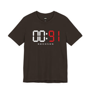 00:91 Seconds – Every Second Counts Boxing T-Shirt