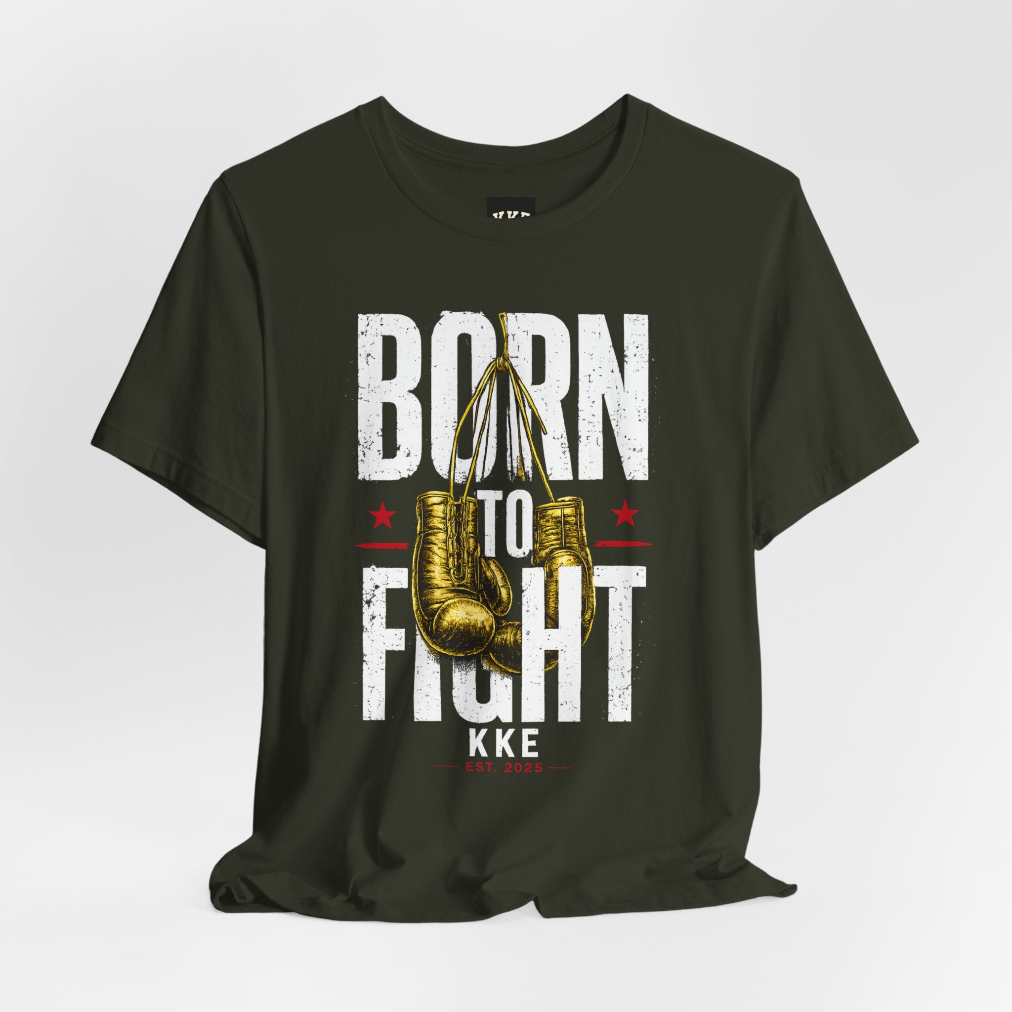 Born to Fight – Never Back Down Boxing T-Shirt