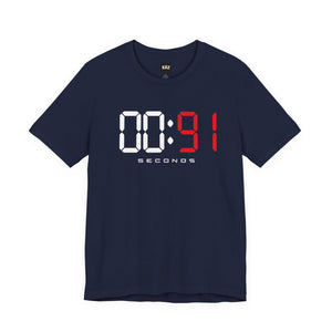 00:91 Seconds – Every Second Counts Boxing T-Shirt