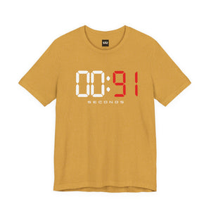 00:91 Seconds – Every Second Counts Boxing T-Shirt