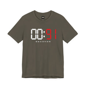 00:91 Seconds – Every Second Counts Boxing T-Shirt