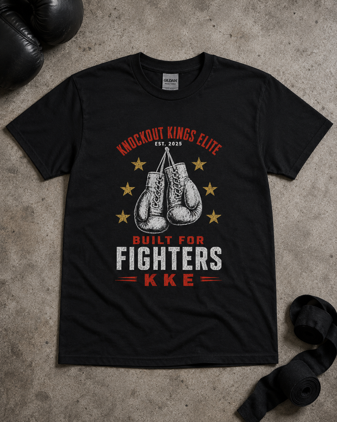 Knockout Kings Elite – Built for Fighters Boxing T-Shirt