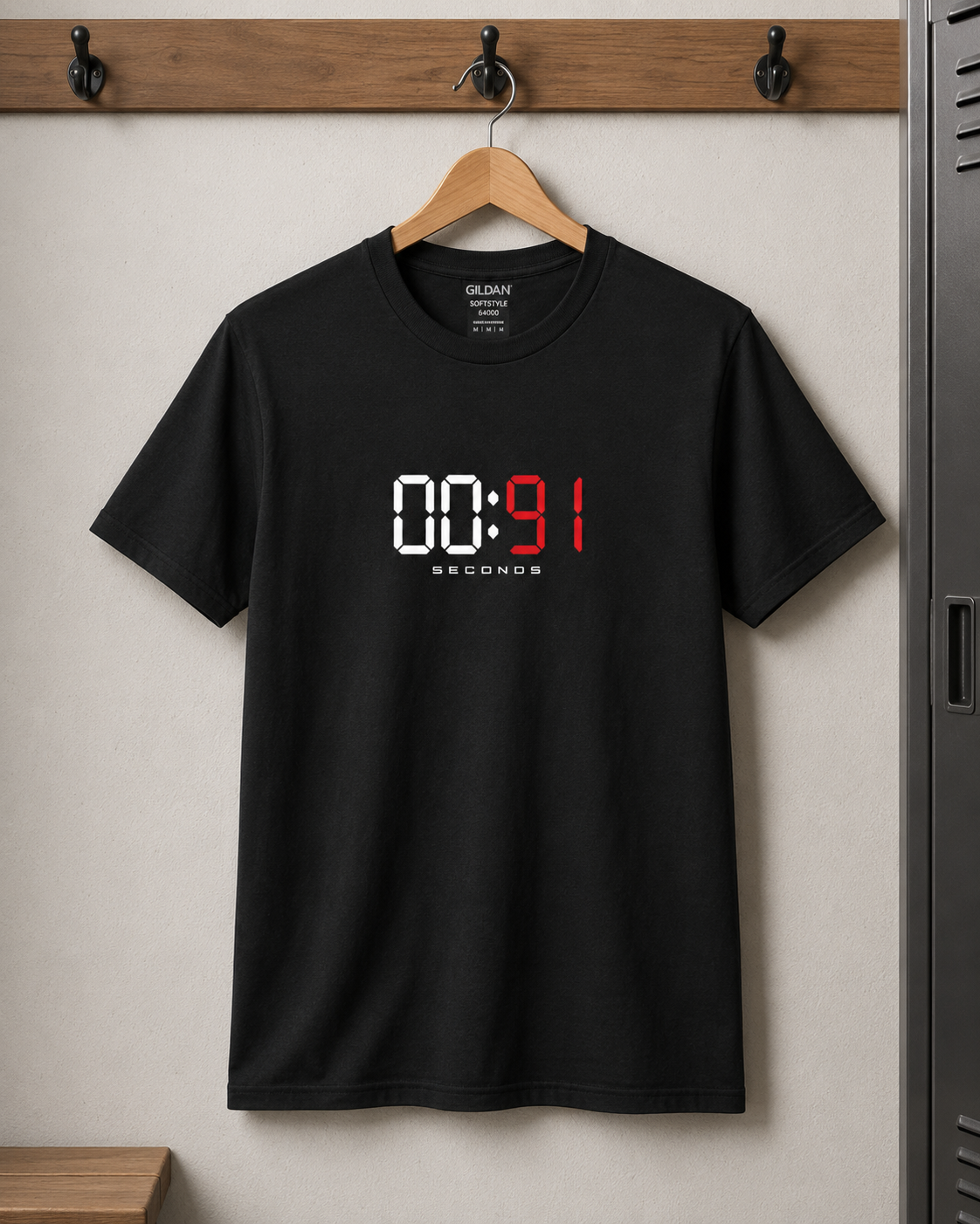 00:91 Seconds – Every Second Counts Boxing T-Shirt