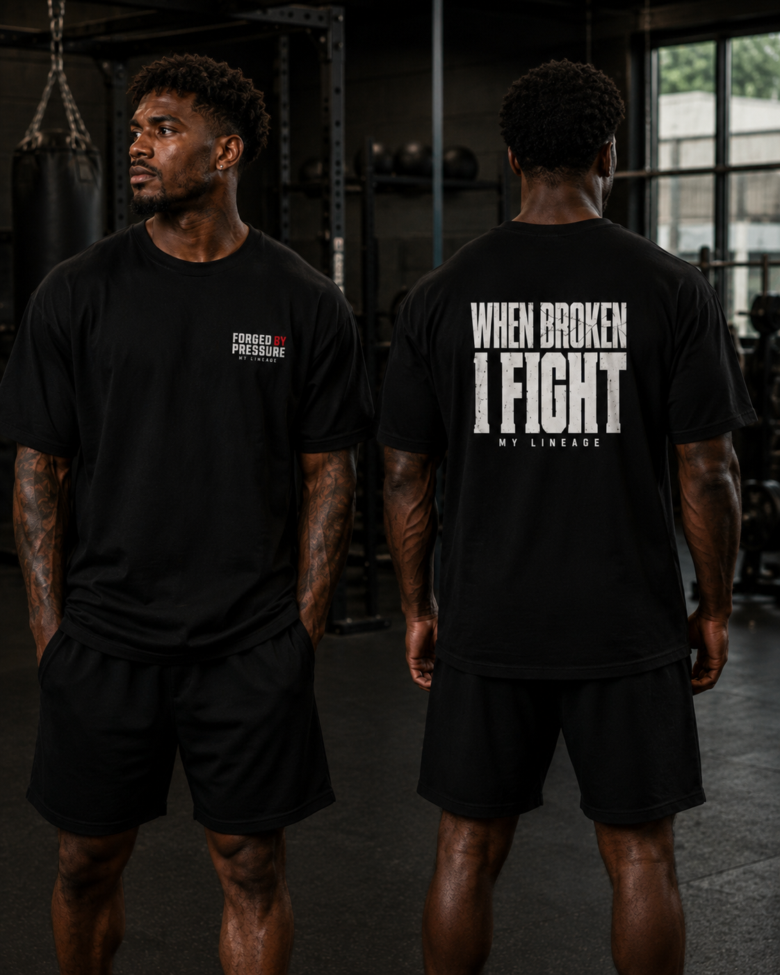 Forged by Pressure Boxing T-Shirt - When Broken, I Fight