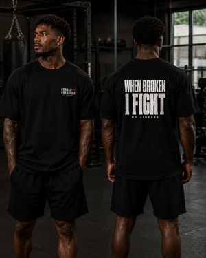 Forged by Pressure Boxing T-Shirt - When Broken, I Fight