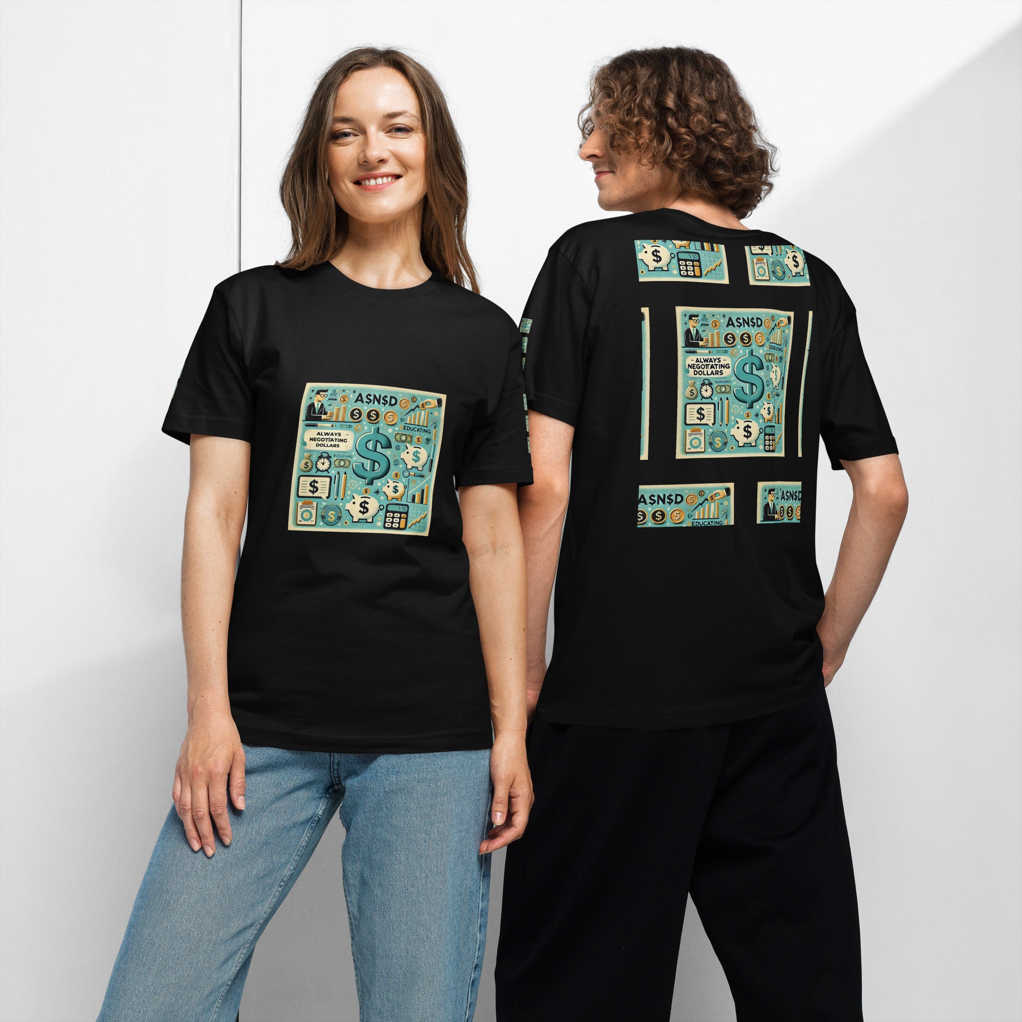 AND INC "Always Negotiating Dollars" Premium Heavyweight Tee