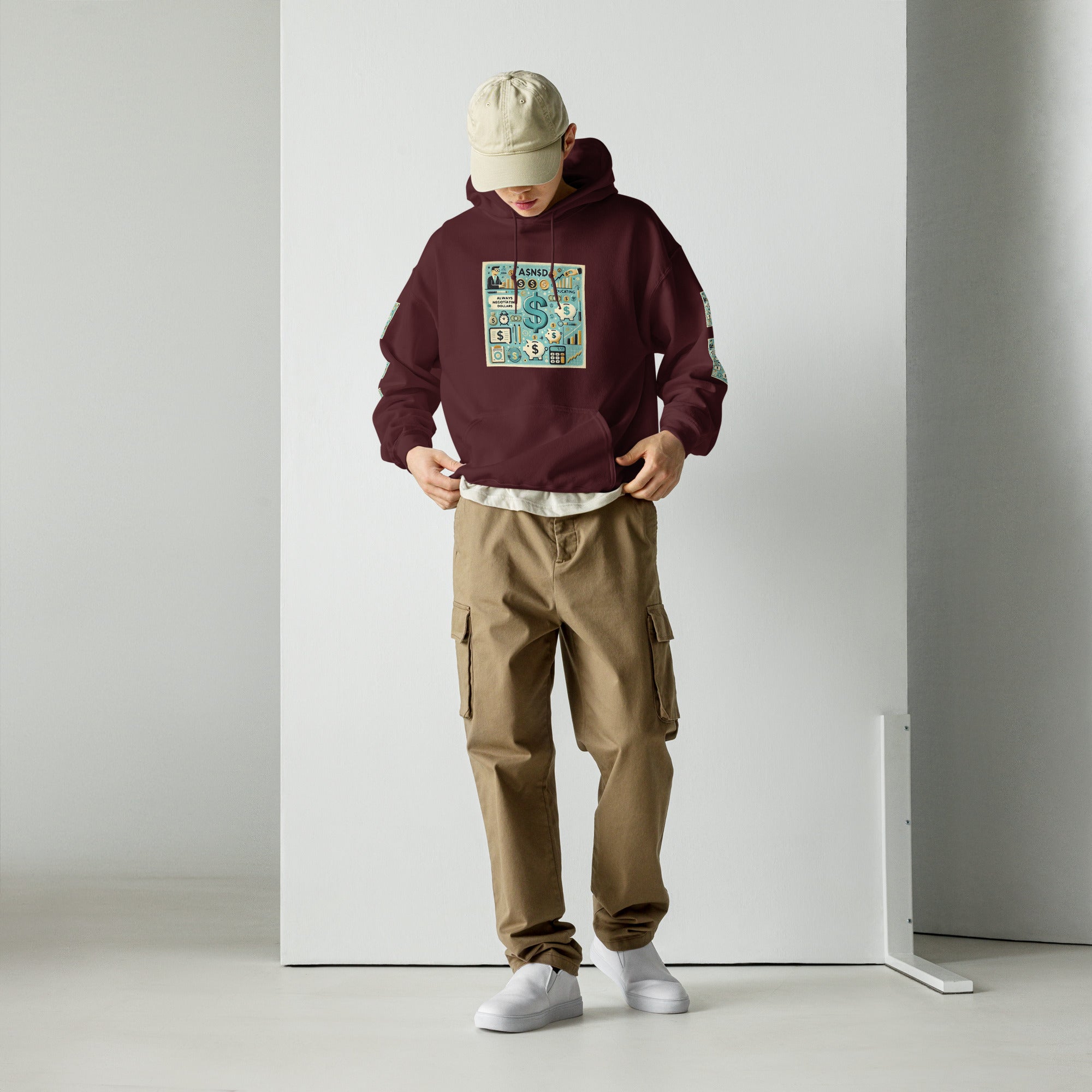 AND INC "Always Negotiating Dollars" Premium Pullover Hoodie