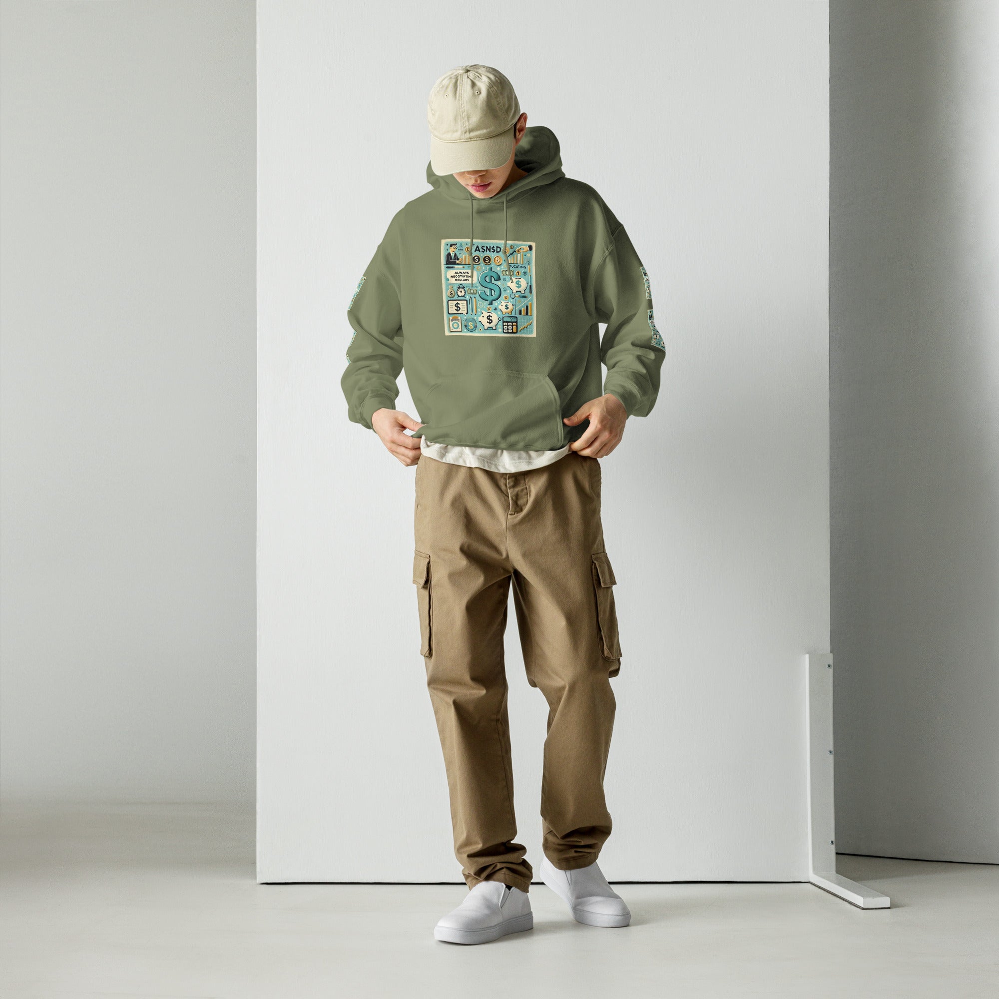 AND INC "Always Negotiating Dollars" Premium Pullover Hoodie