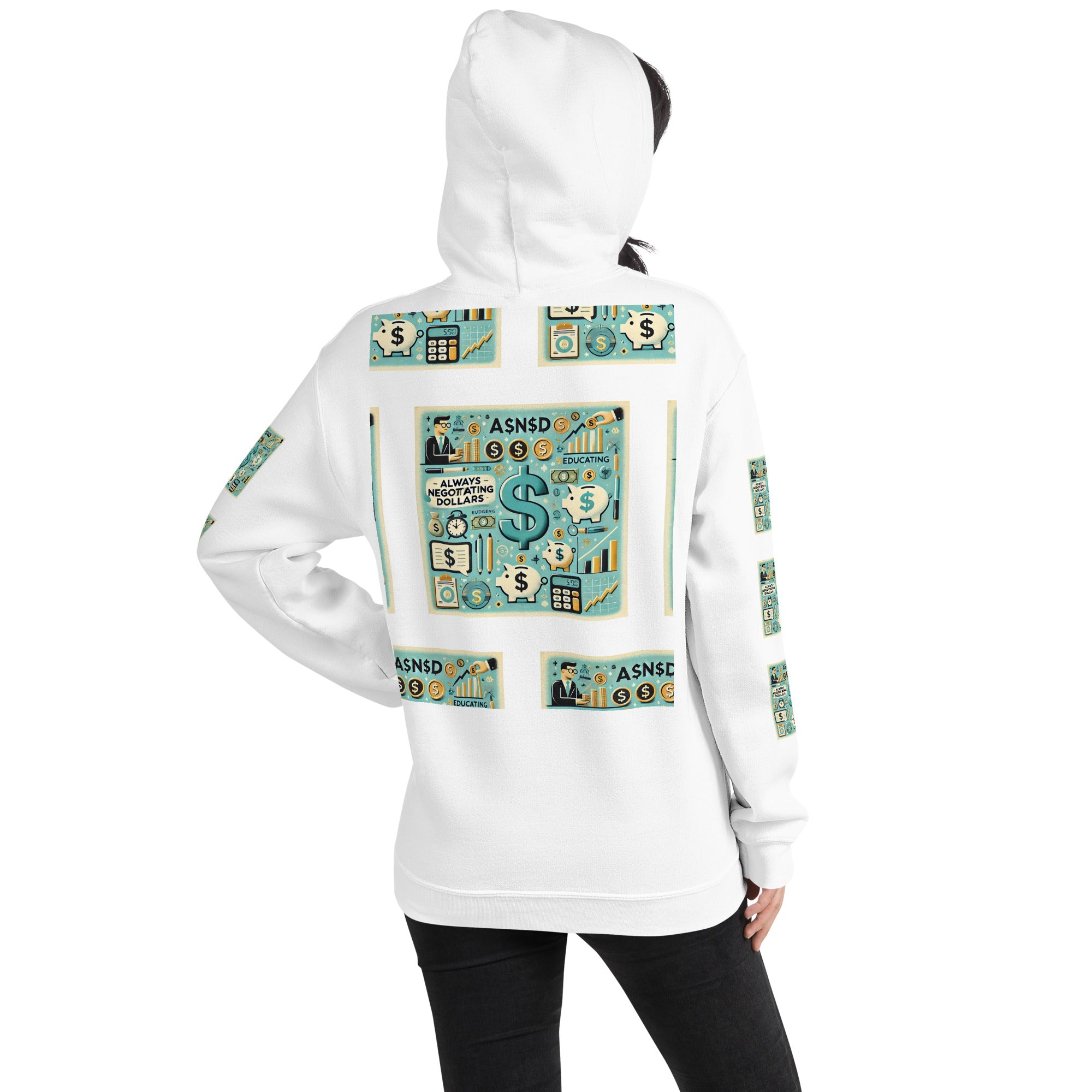AND INC "Always Negotiating Dollars" Oversized Hoodie