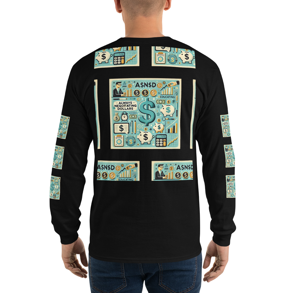 AND INC "Always Negotiating Dollars" Long Sleeve Tee